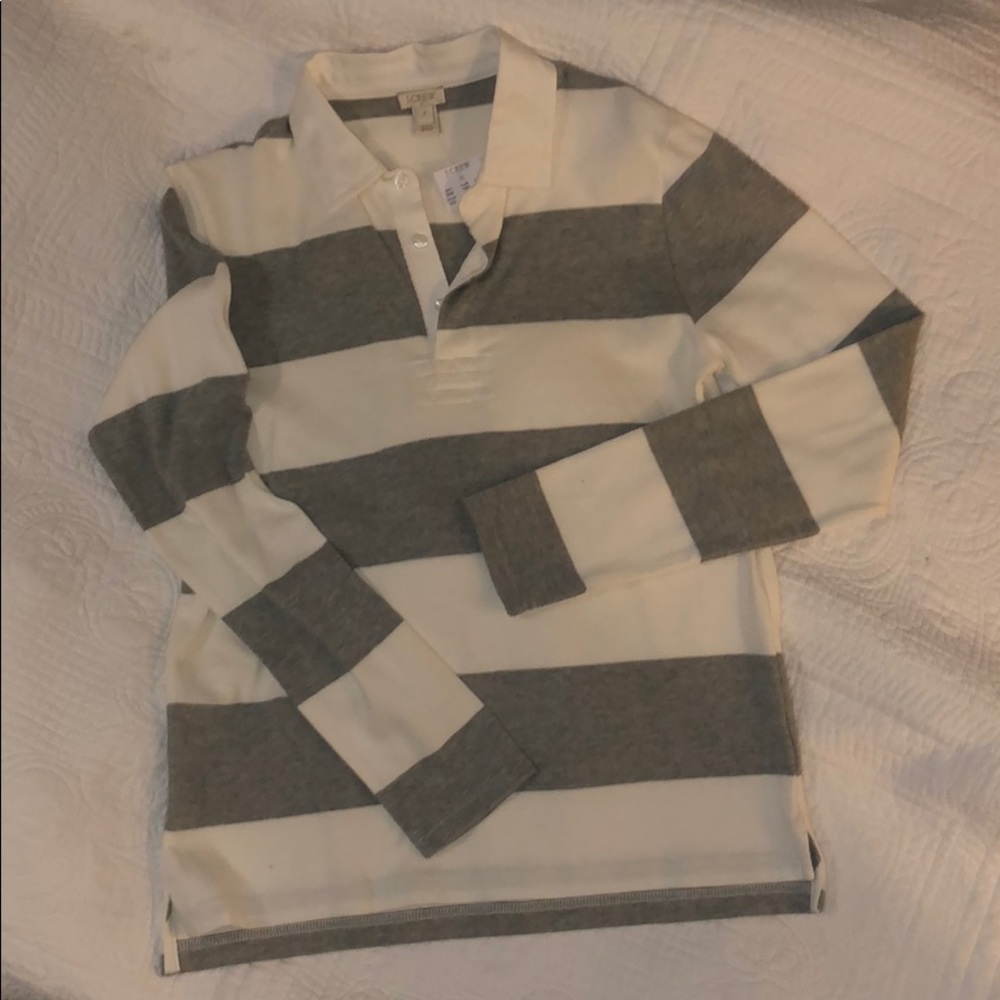 NWT long sleeve Jcrew polo - small